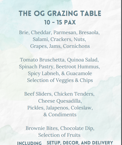 OG Grazing Table by Eat my Board