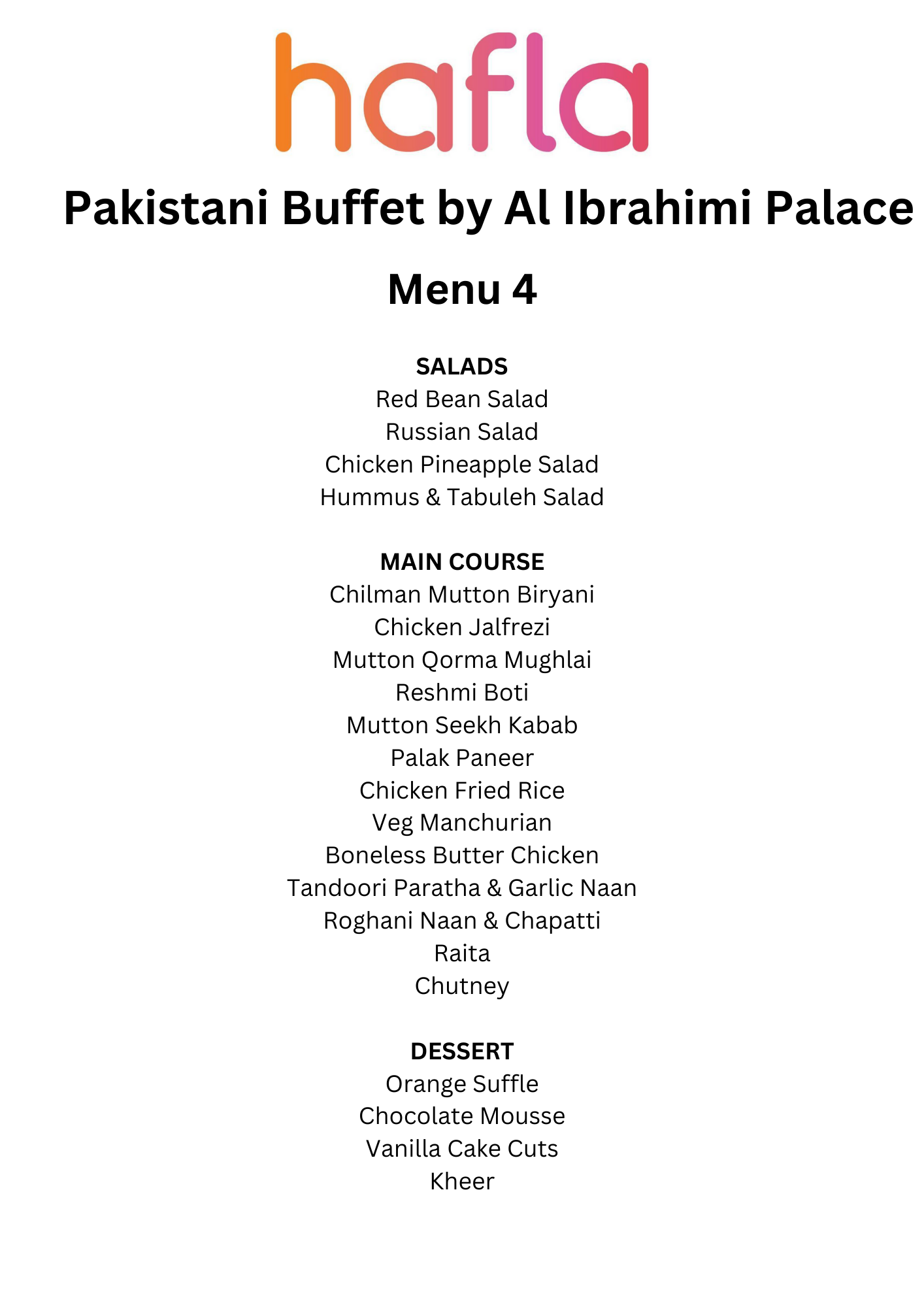 Pakistani Buffet by Al Ibrahimi Palace