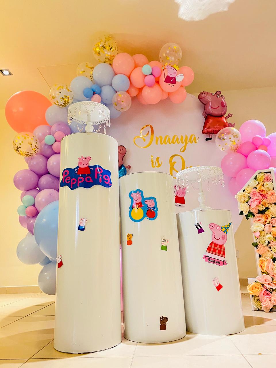 Peppa Big Round Backdrop Decoration