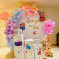 Peppa Big Round Backdrop Decoration