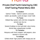Private Chef Yacht Catering by CBC - Plated Menu