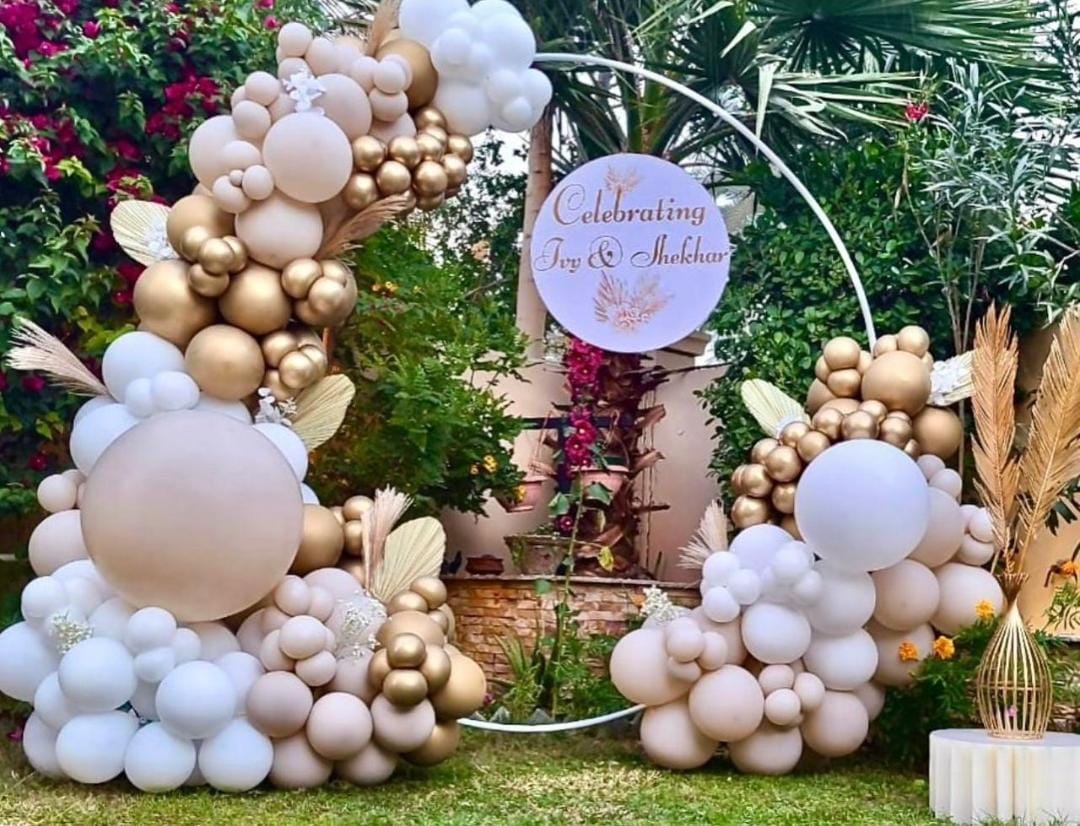 Ring Backdrop Anniversary Decor