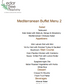 Mediterranean Buffet By Cedar Tree Hospitality