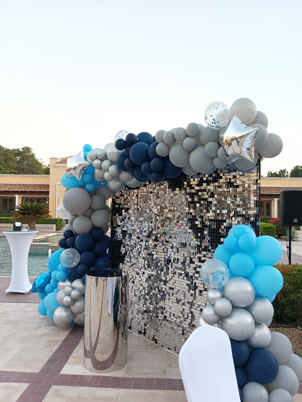 Shimmering Anniversary Theme Decor