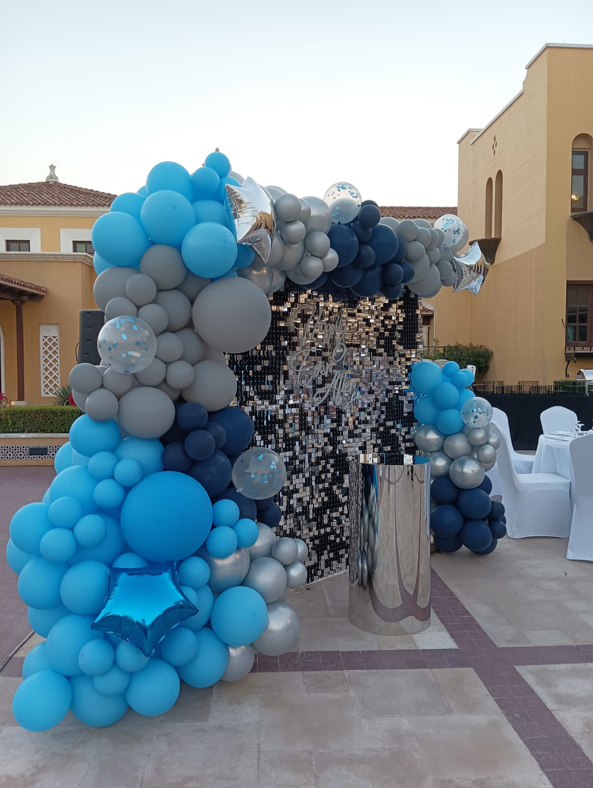 Shimmering Anniversary Theme Decor