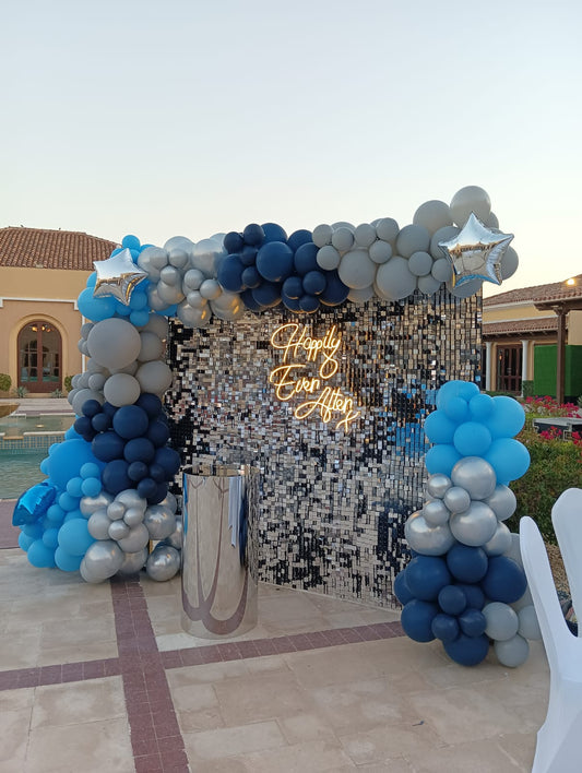 Shimmering Anniversary Theme Decor