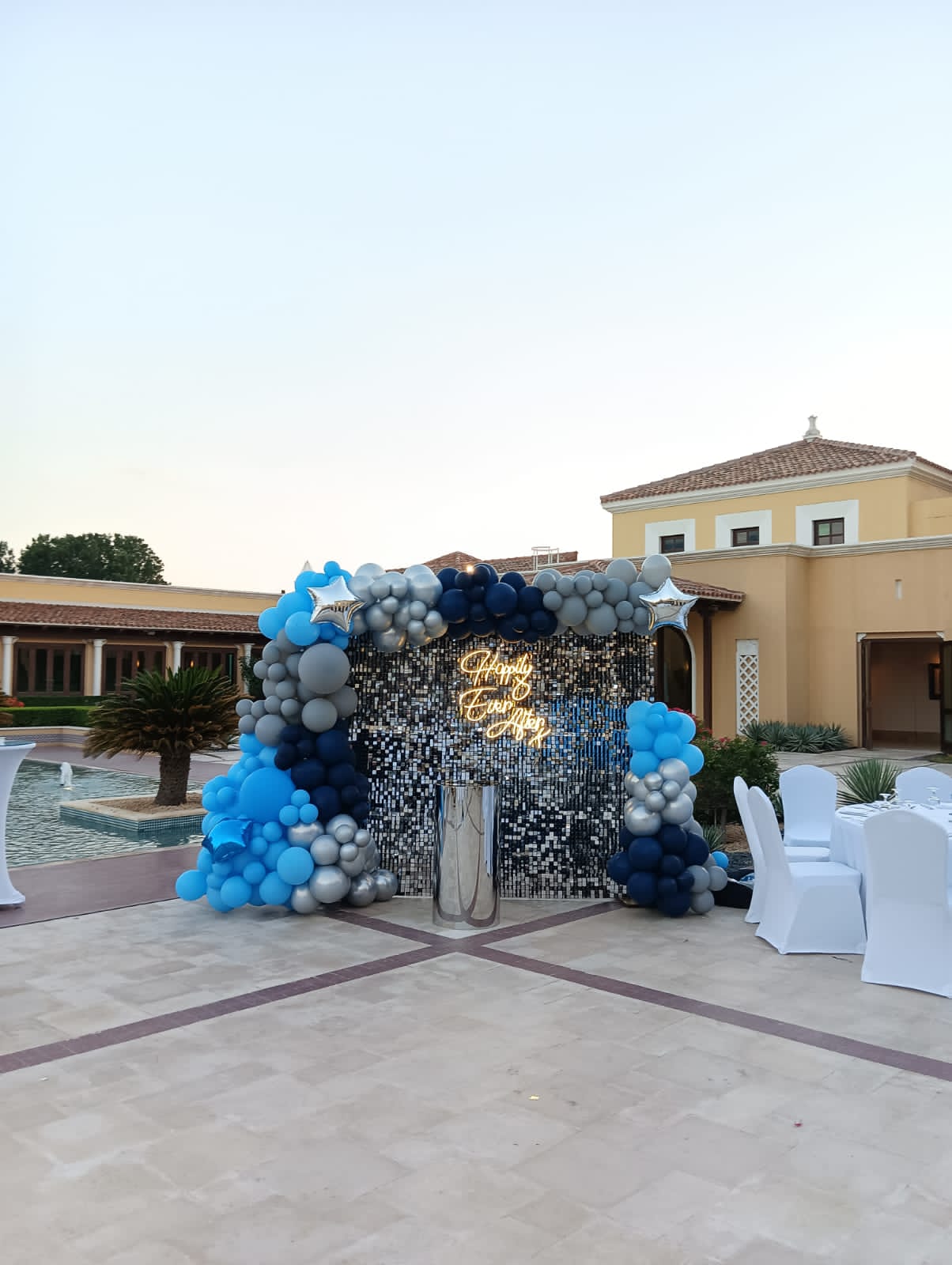 Shimmering Anniversary Theme Decor
