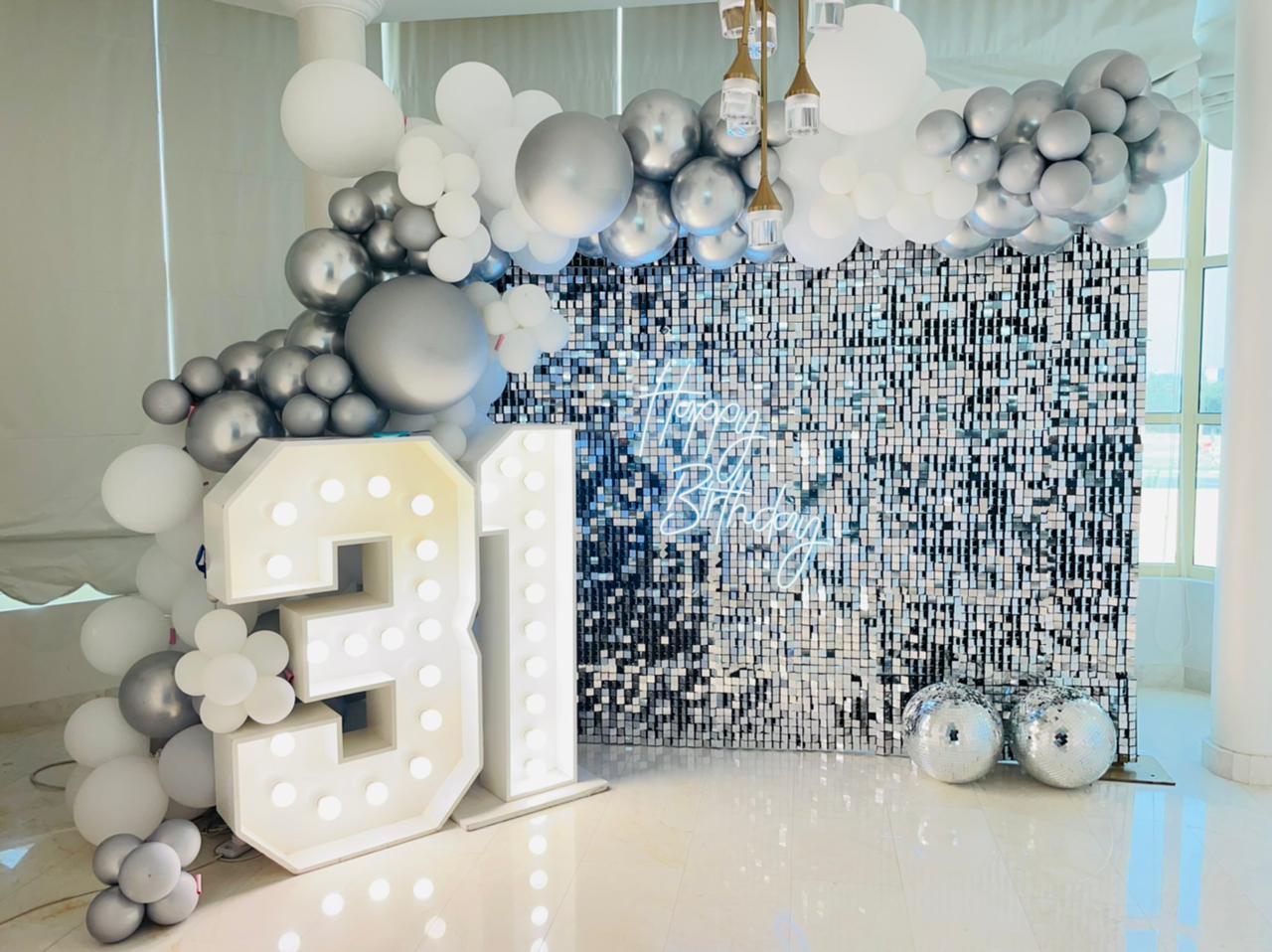 Shimmering Wall Backdrop 3