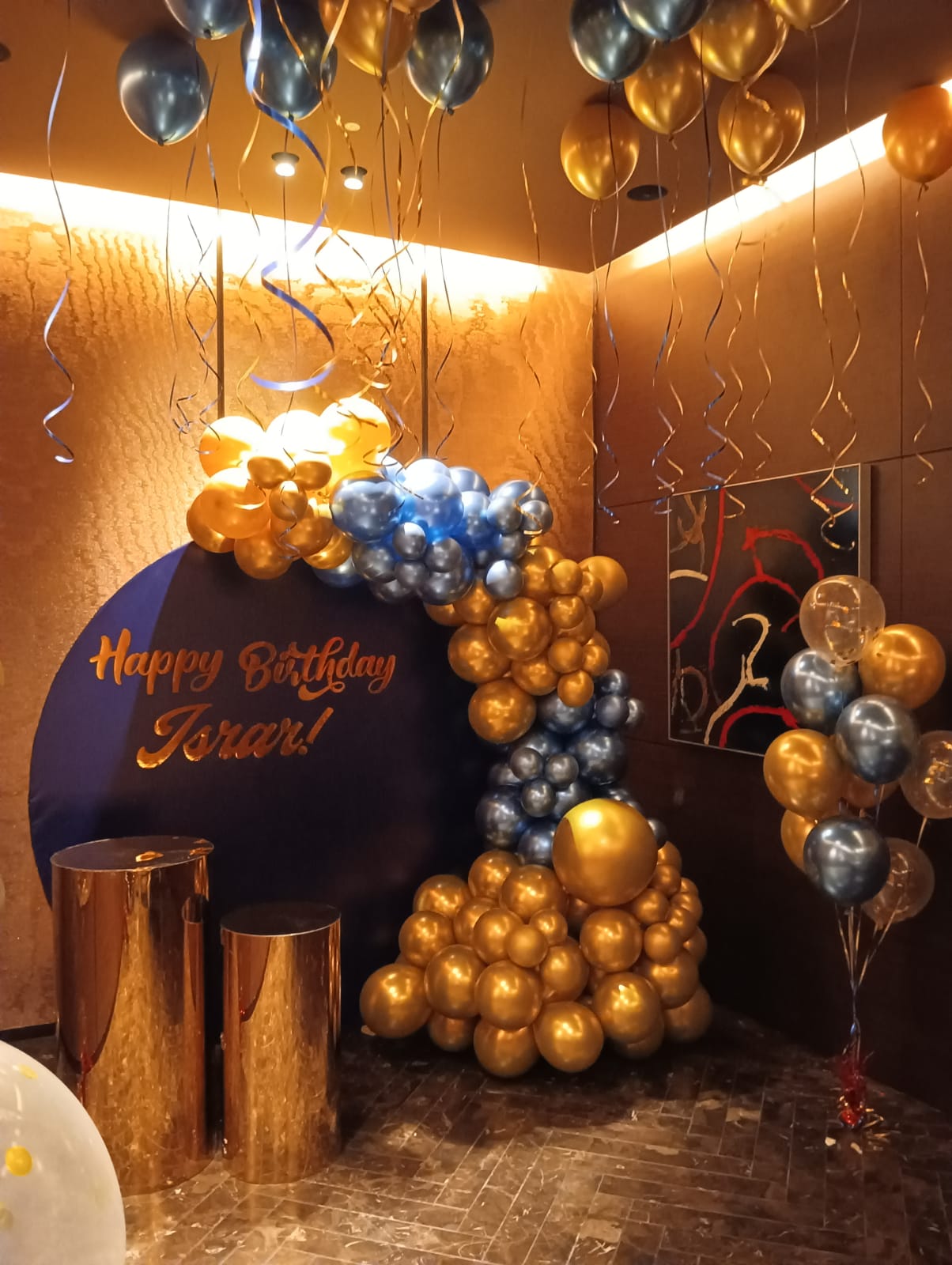 Silver Gold Birthday Decor