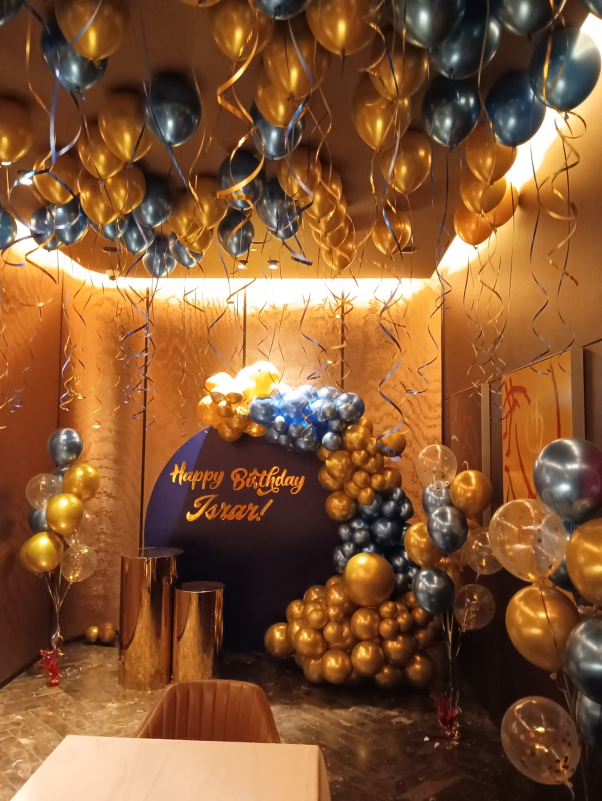 Silver Gold Birthday Decor