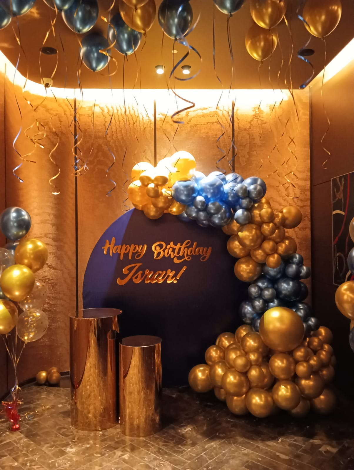 Silver Gold Birthday Decor