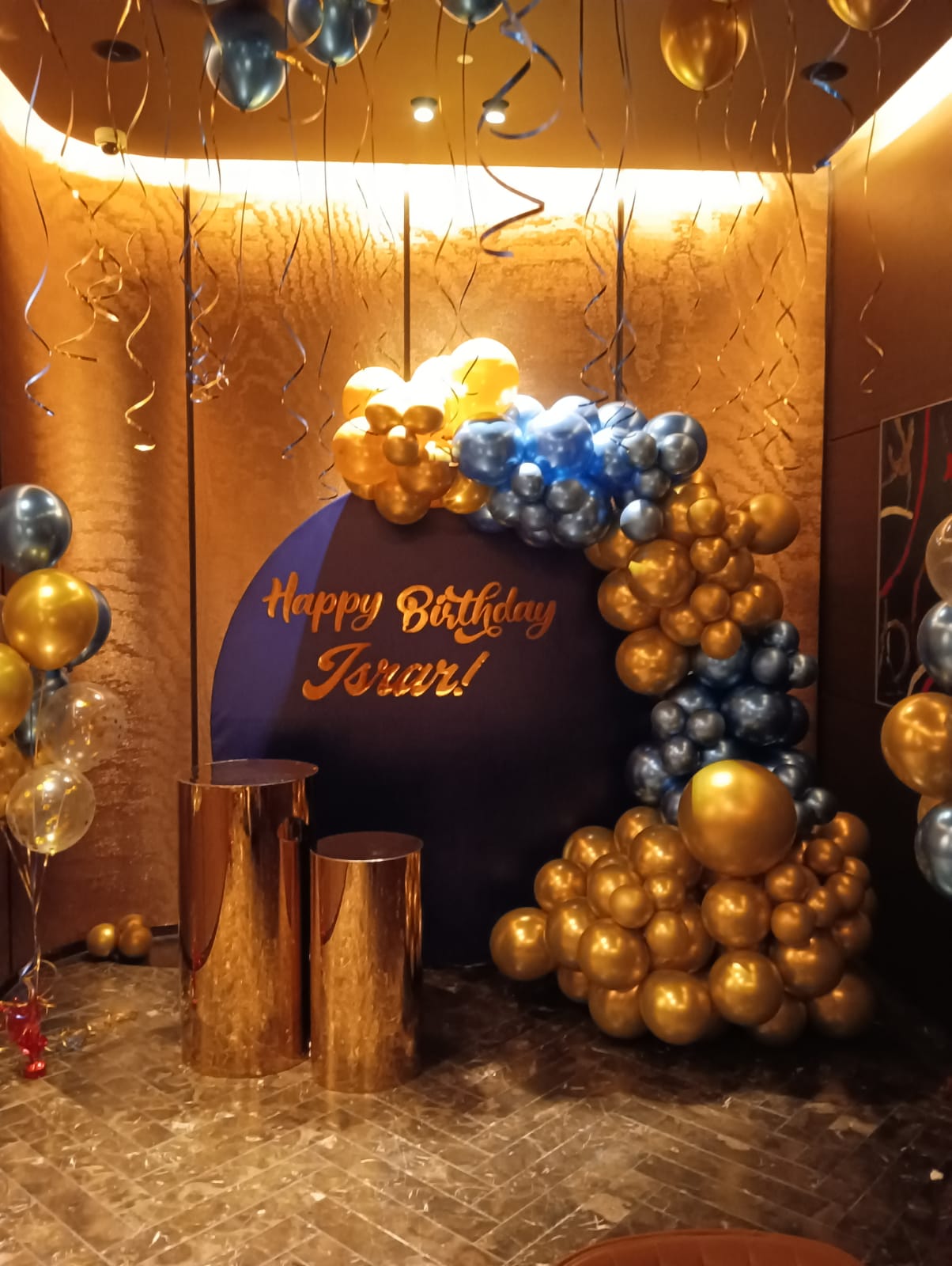 Silver Gold Birthday Decor