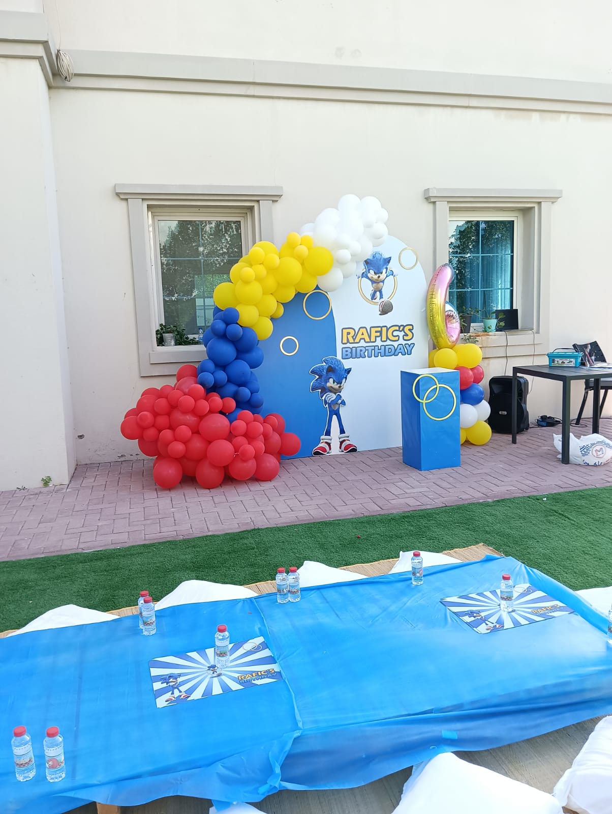 Sonic Theme Birthday Decor