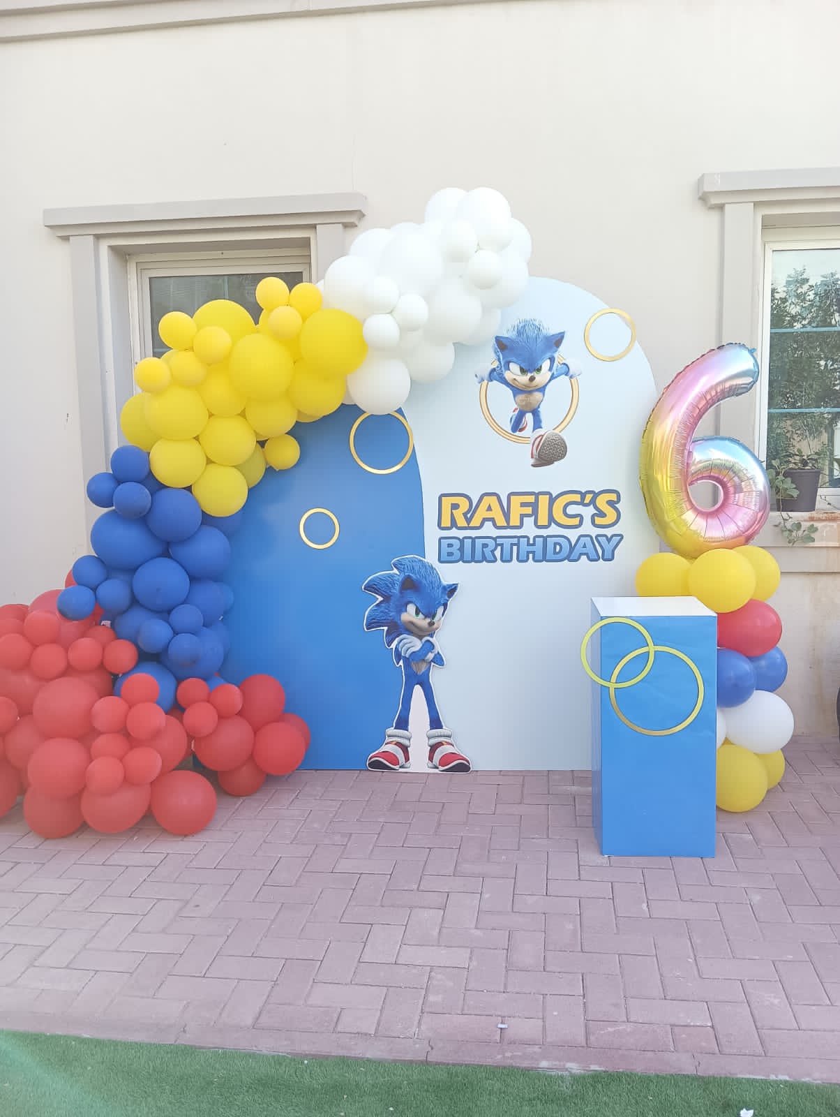 Sonic Theme Birthday Decor