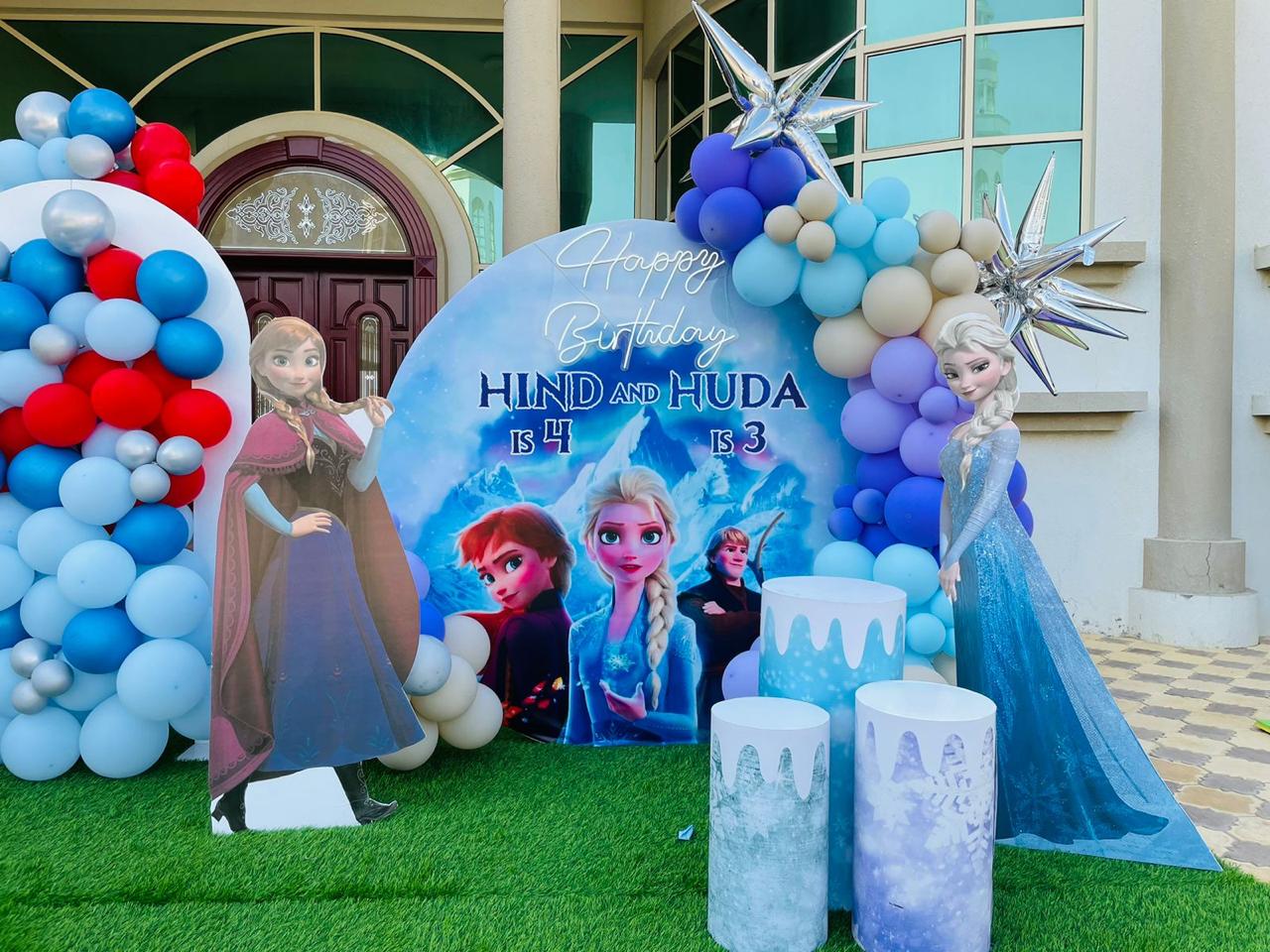 Spiderman Plus Frozen Theme Decor