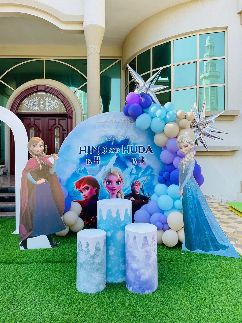 Spiderman Plus Frozen Theme Decor