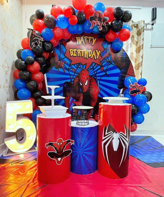 Spiderman Theme 5th Birthday Decor