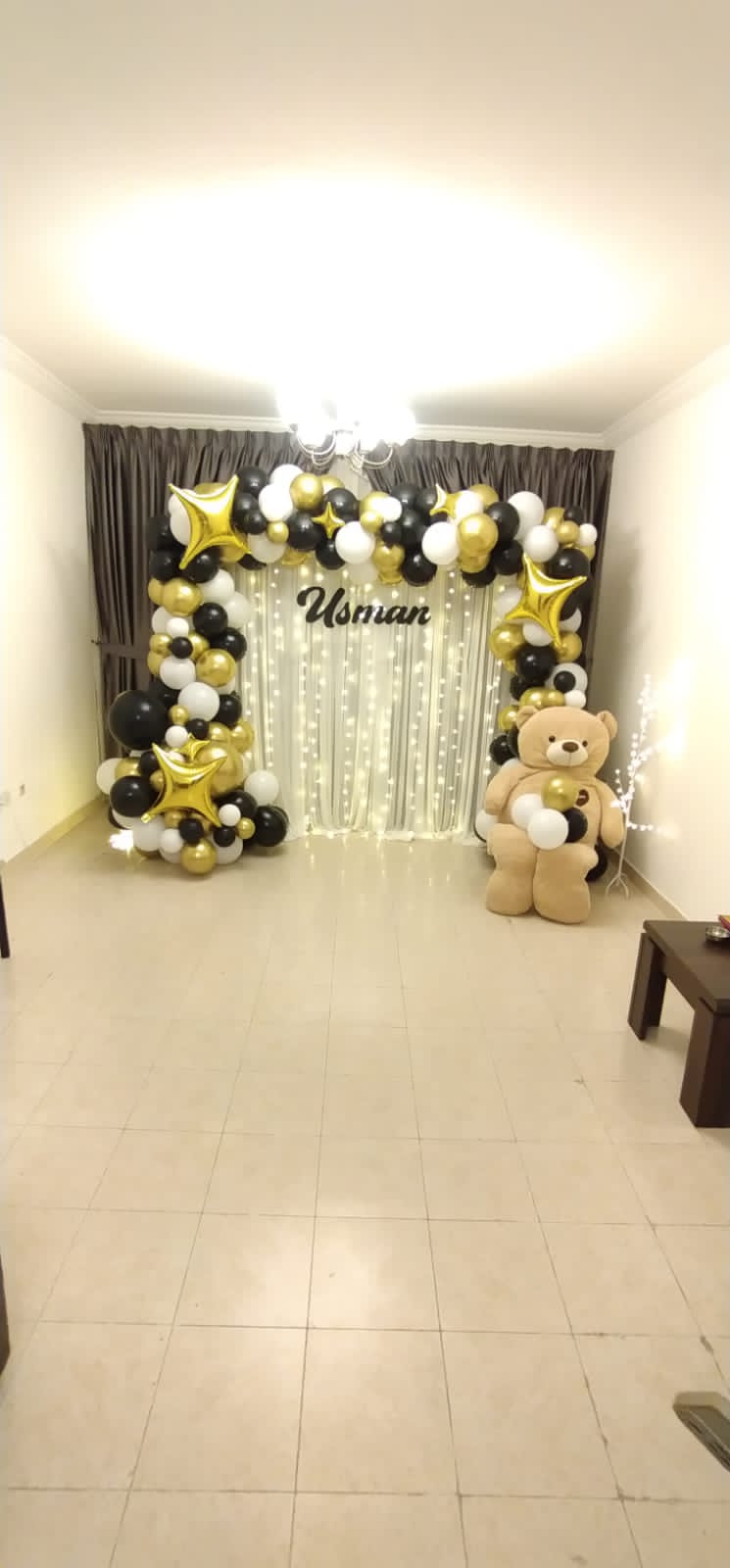 Teddy Bear Gold Decor