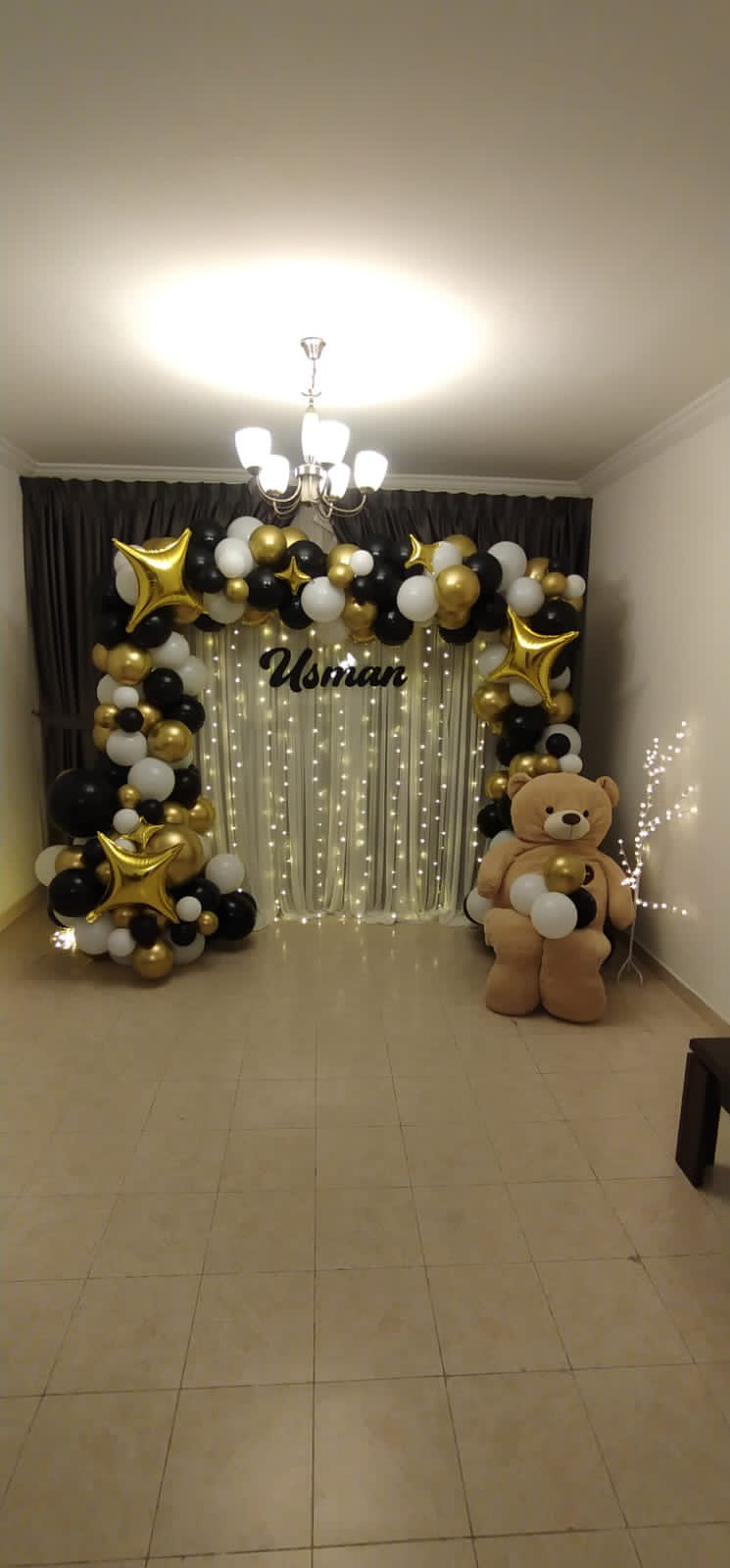 Teddy Bear Gold Decor