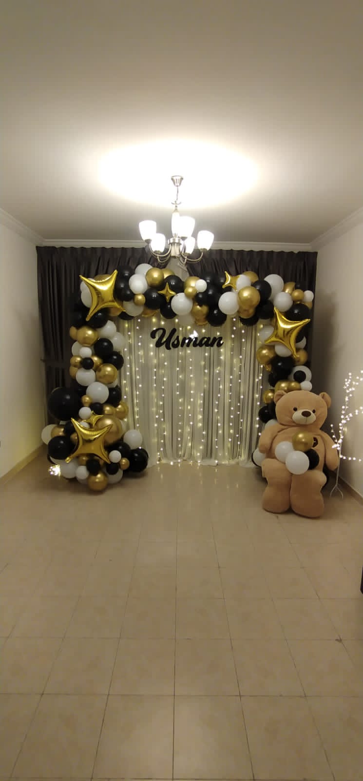 Teddy Bear Gold Decor