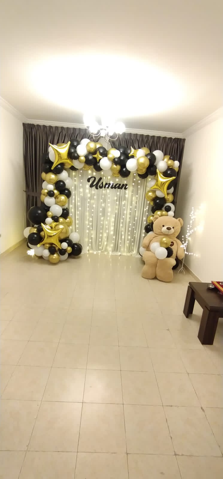 Teddy Bear Gold Decor
