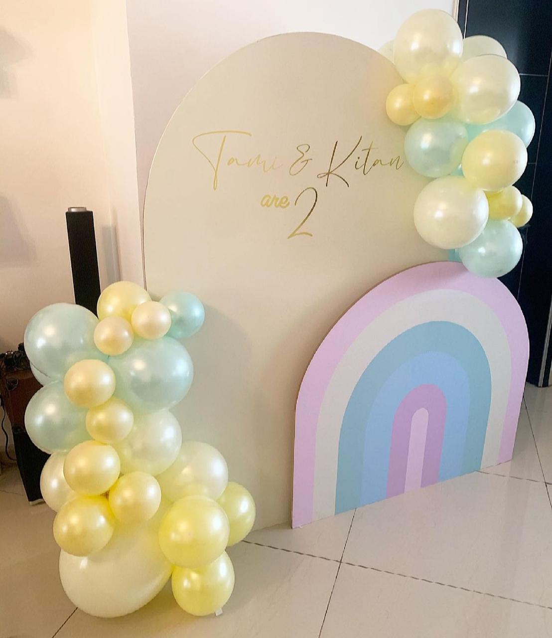 Twin Panel 2nd Birthday Decor