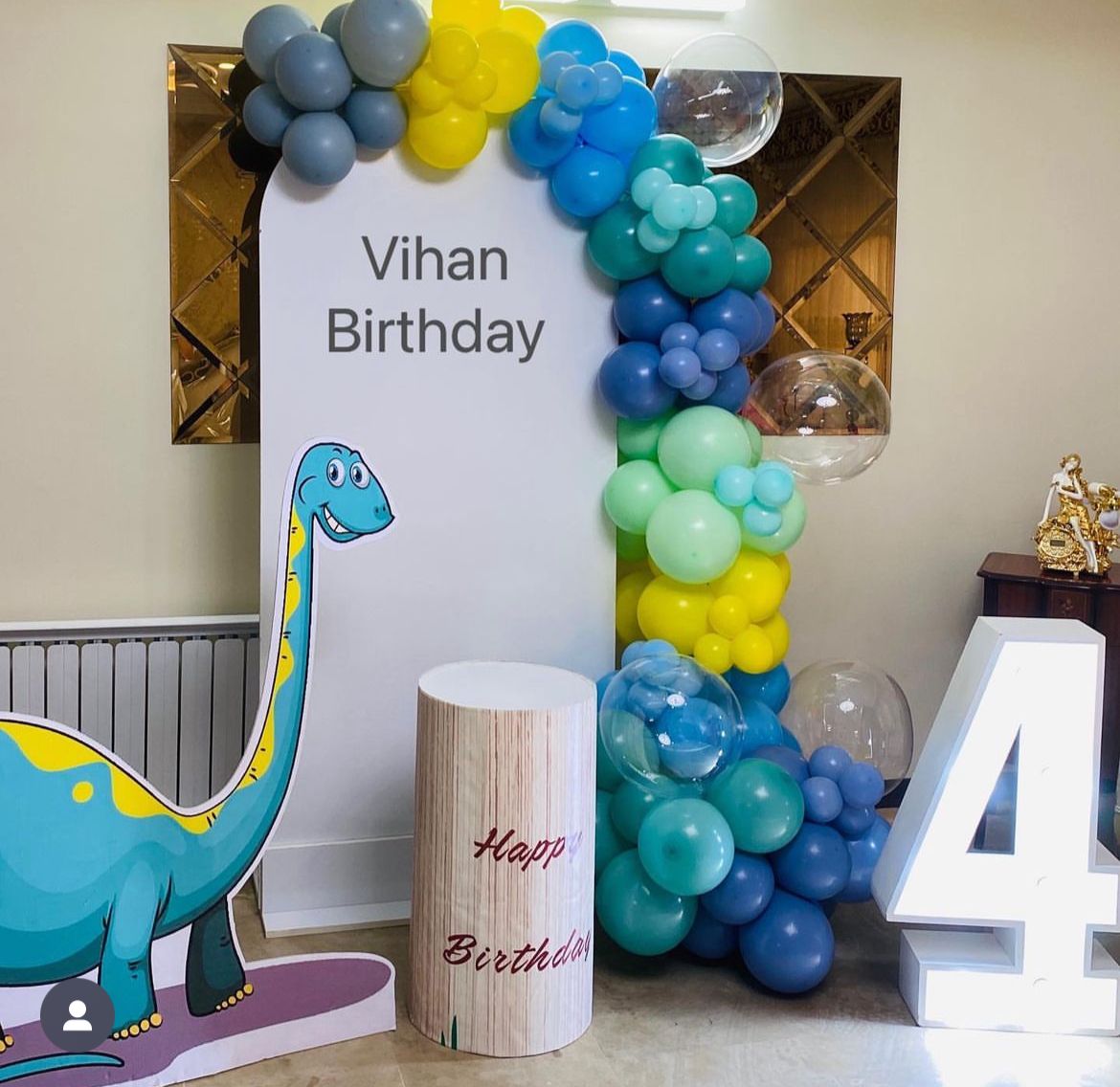 Vihan 4th Baby Dinosaur Birthday