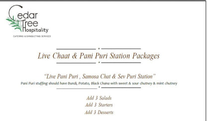 Live Chaat Counter by Cedar Tree Hospitality
