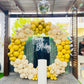 White Gold Birthday Decor