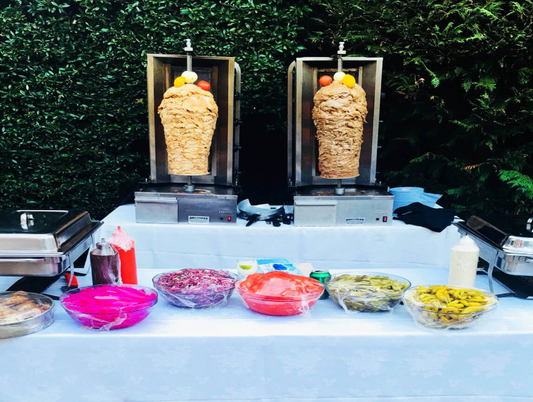 Live Chicken Shawarma Station by Cedar Tree Hospitality