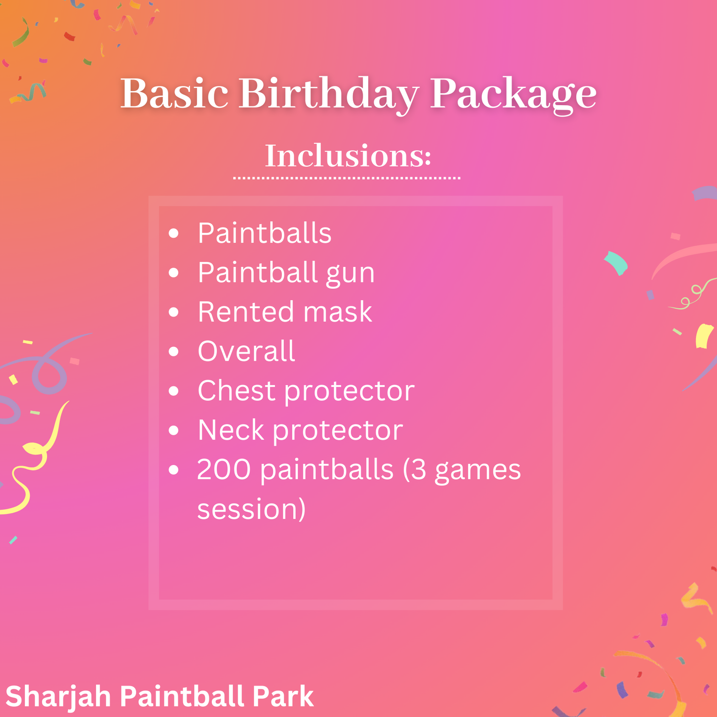 Sharjah Paintball Park
